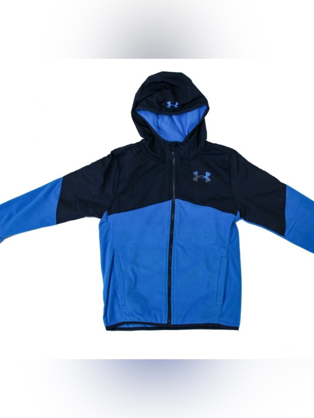 💙✨ Under Armour Boys Full-Zip Hooded Fleece Jacket – Size 4 | GUC ✨💙